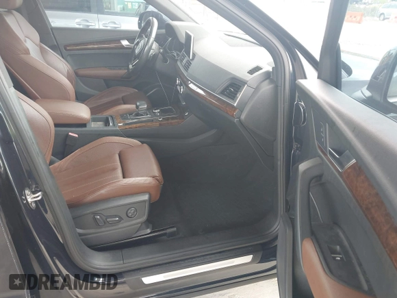 2018 Audi Q5 Premium Plus with VIN WA1BNAFY6J2121323, listed as a IAAI auction lot 42716479 with 114,173 mi miles and . Bid and sale history available at DreamBid. Image 5.