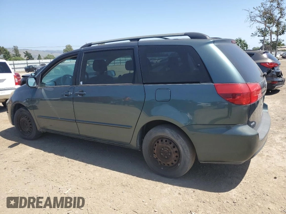 2004 Toyota Sienna CE with VIN 5TDZA23C24S045742, listed as a Copart auction lot 56206625 with 239,601 mi miles and Clean Title. Bid and sale history available at DreamBid. Image 2.