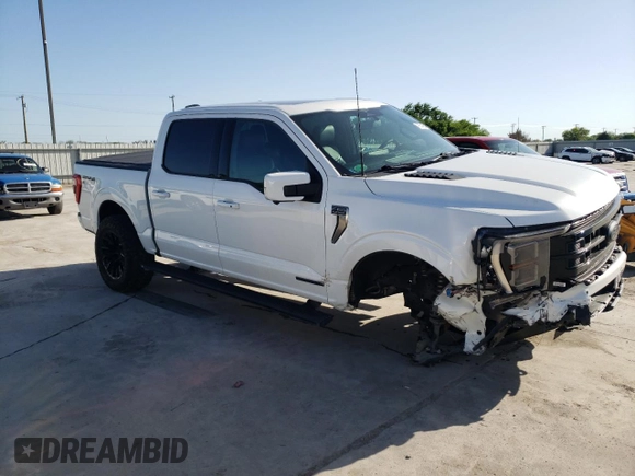2023 Ford F-150 XL with VIN 1FTFW1EDXPFA18975, listed as a Copart auction lot 49254565 with 15,647 mi miles and Salvage Title. Bid and sale history available at carsss.com. Image 4.