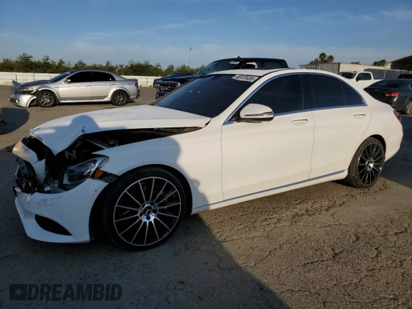 2018 Mercedes-Benz C with VIN 55SWF4JB6JU265829, listed as a Copart auction lot 48413495 with 66,806 mi miles and Salvage Title. Bid and sale history available at carsss.com. Image 1.