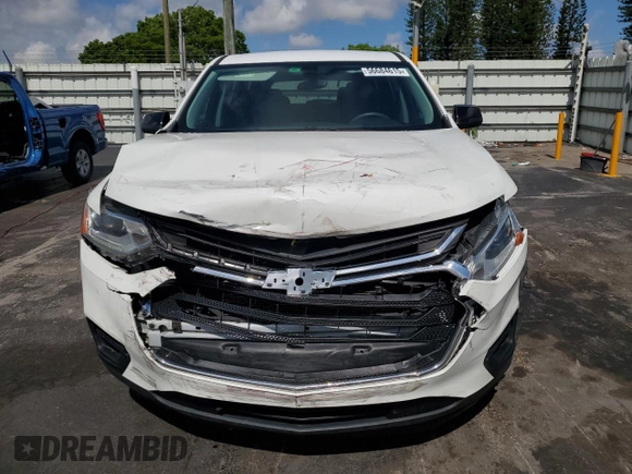 2021 Chevrolet Traverse LS with VIN 1GNERFKW8MJ138733, listed as a Copart auction lot 56684615 with 96,628 mi miles and Salvage title. Bid and sale history available at DreamBid. Image 5.