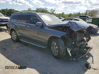 2017 Mercedes-Benz GLS with VIN 4JGDF6EE5HA920148, listed as a Copart auction lot 53545475 with 125,344 mi miles and Salvage Title. Bid and sale history available at carsss.com. Image 4.