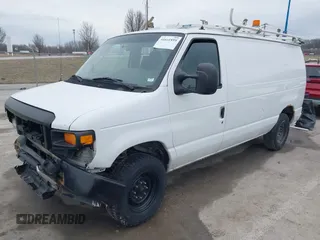 2009 Ford Econoline Cargo Commercial with VIN 1FTNE14W49DA93428, listed as a IAAI auction lot 41641859 with 220,630 mi miles and . Bid and sale history available at DreamBid. Image 2.