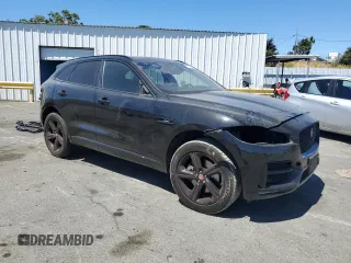 2018 Jaguar F-Pace 30t R-Sport with VIN SADCL2GX4JA329965, listed as a Copart auction lot 67172964 with 87,060 mi miles and Salvage title. Bid and sale history available at DreamBid. Image 4.