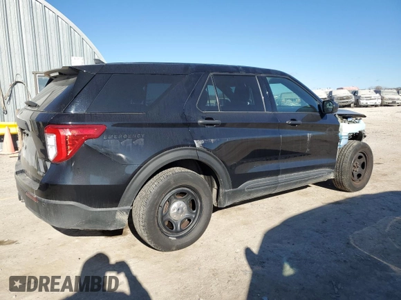 2021 Ford Police Interceptor Utility z VIN 1FM5K8AB5MGA42378, wystawiony jako Copart lot #83515294 z przebiegiem 84 494 mil mil oraz Szkody całkowita. Historia ofert i sprzedaży dostępna na DreamBid. Obrazek 3.