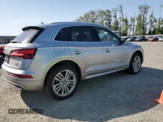 2018 Audi Q5 Premium Plus with VIN WA1BNAFY2J2209396, listed as a Copart auction lot 52804525 with 55,027 mi miles and Salvage Title. Bid and sale history available at carsss.com. Image 3.