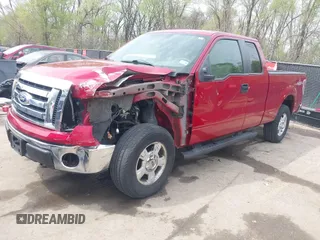 2010 Ford F-150 XL with VIN 1FTFX1EVXAKA25879, listed as a IAAI auction lot 41997574 with 177,256 mi miles. Bid and sale history available at carsss.com. Image 2.
