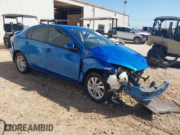 2012 Mazda 3 i Touring with VIN JM1BL1V77C1672146, listed as a IAAI auction lot 42004669 with Not Provided miles and . Bid and sale history available at DreamBid. Image 1.