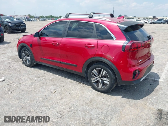 2020 Kia Niro LX with VIN KNDCB3LCXL5436098, listed as a IAAI auction lot 42037995 with 22,080 mi miles and . Bid and sale history available at DreamBid. Image 3.