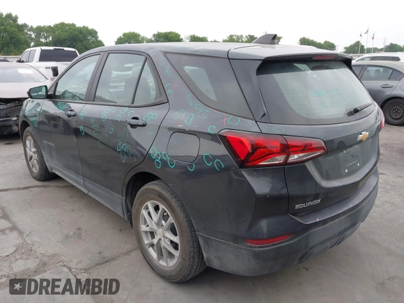 2022 Chevrolet Equinox LS with VIN 3GNAXHEVXNS179349, listed as a IAAI auction lot 41921140 with 40,577 mi miles and . Bid and sale history available at DreamBid. Image 3.