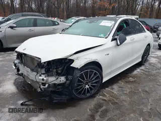 2018 Mercedes-Benz C 43 AMG with VIN 55SWF6EB4JU247805, listed as a IAAI auction lot 41434798 with 92,618 mi miles and . Bid and sale history available at carsss.com. Image 2.