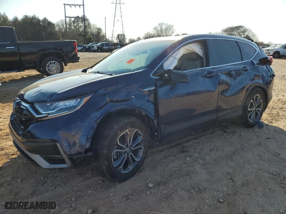 2020 Honda CR-V Hybrid EX-L with VIN 7FART6H82LE004699, listed as a Copart auction lot 44432635 with 0 mi miles and Salvage Title. Bid and sale history available at carsss.com. Image 1.