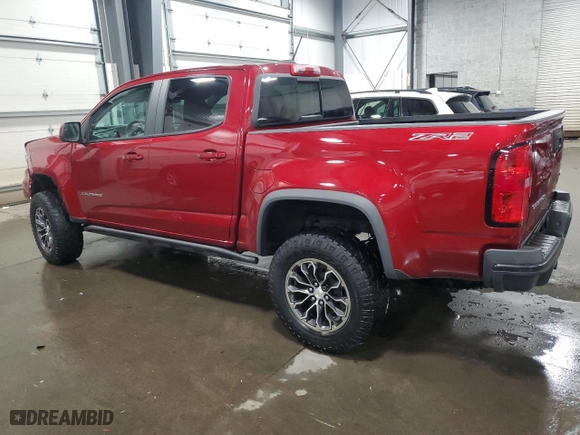 2021 Chevrolet Colorado 4WD ZR2 with VIN 1GCGTEEN7M1111894, listed as a Copart auction lot 85169404 with 56,965 mi miles and Salvage Title. Bid and sale history available at carsss.com. Image 2.