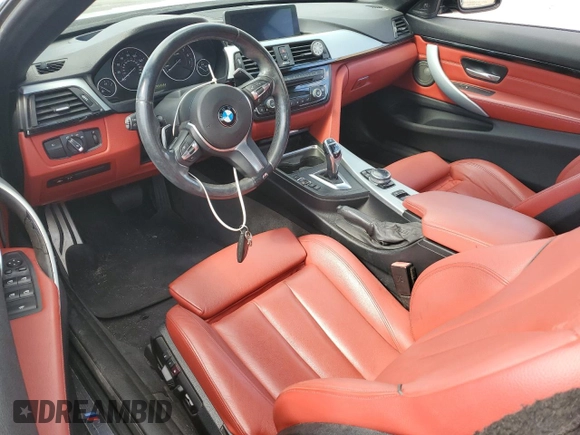 2014 BMW 4 Series 435i with VIN WBA3T3C59EP736749, listed as a Copart auction lot 76011404 with 48,815 mi miles and Salvage title. Bid and sale history available at DreamBid. Image 8.