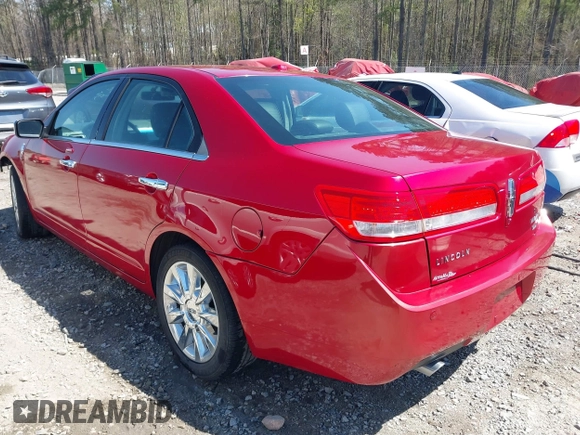 2012 Lincoln MKZ with VIN 3LNHL2JC7CR807548, listed as a IAAI auction lot 41898059 with 109,696 mi miles and . Bid and sale history available at carsss.com. Image 3.