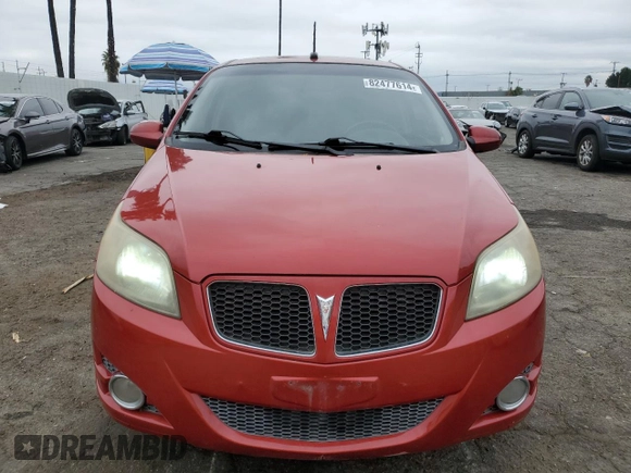 2009 Pontiac G3 z VIN KL2TD66EX9B631852, wystawiony jako Copart lot #82477614 z przebiegiem 106 989 mil mil oraz Tytuł czysty. Historia ofert i sprzedaży dostępna na DreamBid. Obrazek 5.