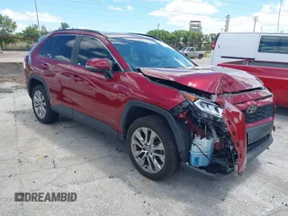 2021 Toyota RAV4 XLE Premium with VIN JTMC1RFV2MD080837, listed as a IAAI auction lot 42049997 with 25,823 mi miles. Bid and sale history available at carsss.com. Image 1.