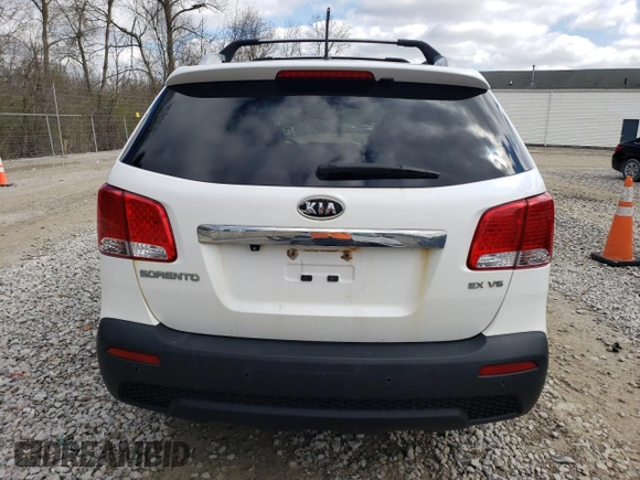 2011 Kia Sorento EX with VIN 5XYKU4A20BG178847, listed as a Copart auction lot 53470775 with 182,288 mi miles and Clean Title. Bid and sale history available at carsss.com. Image 6.