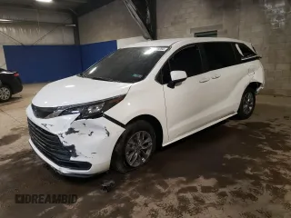 2024 Toyota Sienna LE with VIN 5TDKSKFC8RS111034, listed as a Copart auction lot 73759094 with 0 mi miles and Salvage Title. Bid and sale history available at carsss.com. Image 1.