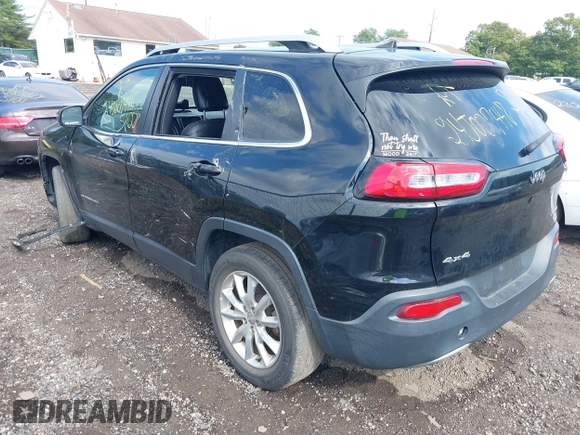 2017 Jeep Cherokee Limited with VIN 1C4PJMDB9HW519538, listed as a IAAI auction lot 40453846 with 113,785 mi miles. Bid and sale history available at carsss.com. Image 3.