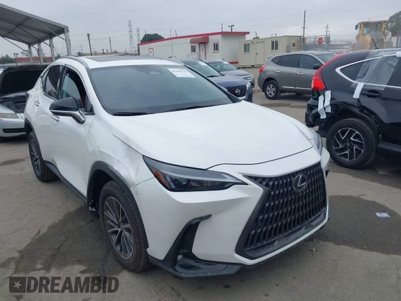 2025 Lexus NX 350 Premium with VIN JTJGGCEZ6S2023225, listed as a IAAI auction lot 42385139 with 1,590 mi miles and . Bid and sale history available at DreamBid. Image 1.