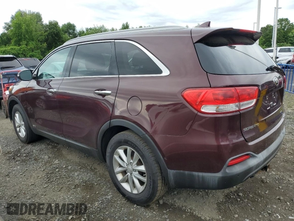 2017 Kia Sorento LX with VIN 5XYPGDA32HG261498, listed as a Copart auction lot 58958185 with 129,744 mi miles and Clean title. Bid and sale history available at DreamBid. Image 2.