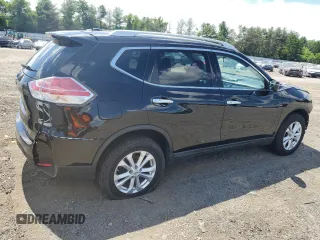 2016 Nissan Rogue SV with VIN KNMAT2MV6GP649753, listed as a Copart auction lot 60516504 with 98,381 mi miles and Salvage Title. Bid and sale history available at carsss.com. Image 3.