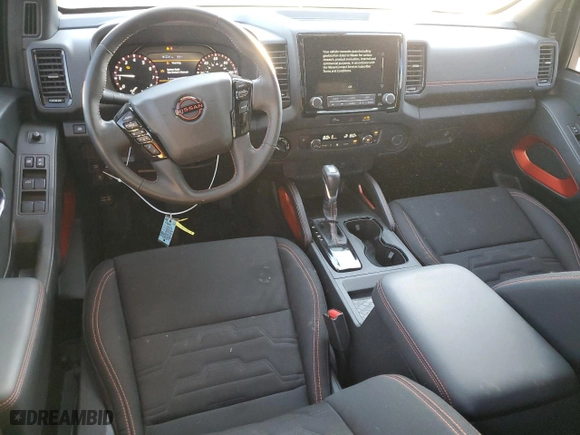 2023 Nissan Frontier PRO-4X with VIN 1N6ED1EK4PN669702, listed as a Copart auction lot 41687475 with 8,855 mi miles and Salvage Title. Bid and sale history available at carsss.com. Image 8.