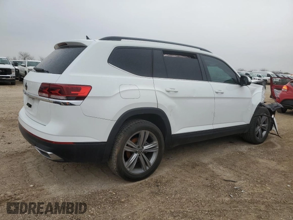 2021 Volkswagen Atlas S with VIN 1V2AP2CA9MC502220, listed as a Copart auction lot 45346035 with 65,428 mi miles and Clean title. Bid and sale history available at DreamBid. Image 3.