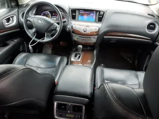 2013 Infiniti JX35 with VIN 5N1AL0MM5DC317507, listed as a Copart auction lot 45091675 with 116,861 mi miles and Salvage Title. Bid and sale history available at DreamBid. Image 8.