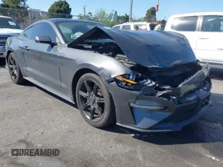 2019 Ford Mustang EcoBoost with VIN 1FA6P8TH8K5106195, listed as a IAAI auction lot 41688821 with 64,306 mi miles and . Bid and sale history available at carsss.com. Image 1.