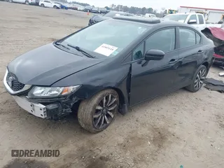 2015 Honda Civic Sedan EX-L with VIN 19XFB2F95FE047952, listed as a IAAI auction lot 41803118 with 1 mi miles. Bid and sale history available at carsss.com. Image 2.
