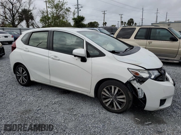 2016 Honda Fit EX-L with VIN JHMGK5H91GS009330, listed as a Copart auction lot 47694185 with 76,023 mi miles and Salvage title. Bid and sale history available at DreamBid. Image 4.
