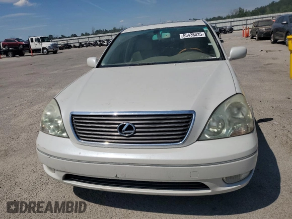 2003 Lexus LS 430 with VIN JTHBN30F330092773, listed as a Copart auction lot 55436035 with 214,130 mi miles and Clean Title. Bid and sale history available at DreamBid. Image 5.