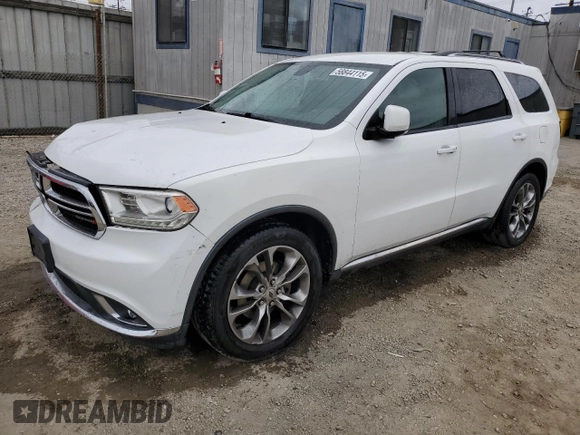 2016 Dodge Durango Limited with VIN 1C4RDHDG5GC476951, listed as a Copart auction lot 58844115 with 115,382 mi miles and Salvage title. Bid and sale history available at DreamBid. Image 1.