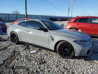 2022 BMW M4 Competition xDrive with VIN WBS43AZ07NCK91225, listed as a Copart auction lot 79899584 with 0 mi miles and Salvage Title. Bid and sale history available at carsss.com. Image 4.
