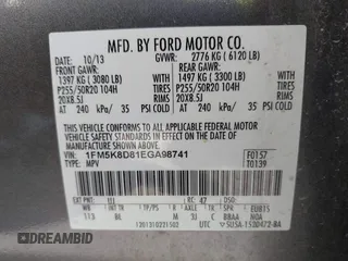 2014 Ford Explorer XLT с VIN 1FM5K8D81EGA98741, выставлен на аукционе IAAI как лот 42309375 с пробегом 110 548 миль миль и . История ставок и продаж доступна на DreamBid. Изображение 9.