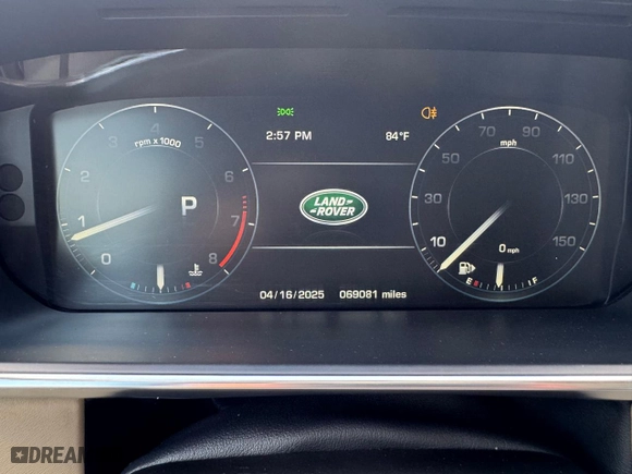 2016 Land Rover Range Rover HSE with VIN SALGS2PF4GA287533, listed as a Copart auction lot 53760135 with 69,081 mi miles and Salvage Title. Bid and sale history available at carsss.com. Image 9.