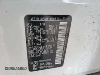 2022 Nissan Armada SL with VIN JN8AY2BB6N9810750, listed as a Copart auction lot 85612934 with 57,297 mi miles and Salvage Title. Bid and sale history available at carsss.com. Image 14.