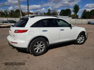 2006 Infiniti FX35 with VIN JNRAS08W26X206234, listed as a Copart auction lot 76210074 with 182,067 mi miles and Salvage Title. Bid and sale history available at carsss.com. Image 3.