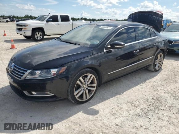 2013 Volkswagen CC Lux with VIN WVWRN7AN9DE506012, listed as a Copart auction lot 68066574 with 125,787 mi miles and Salvage Title. Bid and sale history available at carsss.com. Image 1.