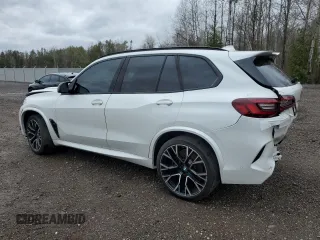 2020 BMW X5 M Competition with VIN 5YMJU0C07L9D71042, listed as a Copart auction lot 75059483 with 0 mi miles. Bid and sale history available at carsss.com. Image 2.