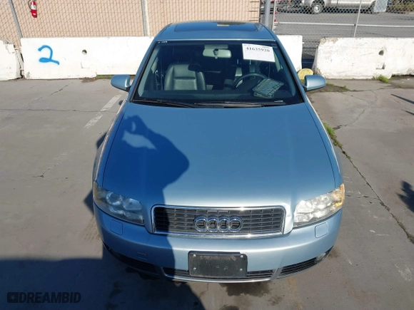 2004 Audi A4 1.8T with VIN WAUJC68E64A080352, listed as a IAAI auction lot 41635920 with 112,228 mi miles. Bid and sale history available at carsss.com. Image 6.