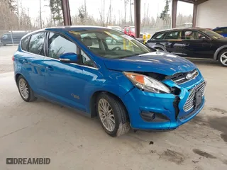 2014 Ford C-Max Energi SEL with VIN 1FADP5CUXEL503538, listed as a IAAI auction lot 41840724 with 121,990 mi miles. Bid and sale history available at carsss.com. Image 1.
