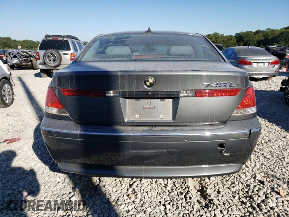 2004 BMW 7 Series 745Li z VIN WBAGN63514DS55343, wystawiony jako Copart lot #75668824 z przebiegiem 153 909 mil mil oraz Szkoda całkowita • Salvage title. Historia ofert i sprzedaży dostępna na DreamBid. Obrazek 6.