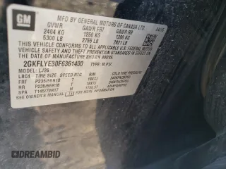 2015 GMC Terrain SLT с VIN 2GKFLYE30F6361400, выставлен на аукционе Copart как лот 62314245 с пробегом 126 038 миль миль и Чистый • Clean title. История ставок и продаж доступна на DreamBid. Изображение 12.