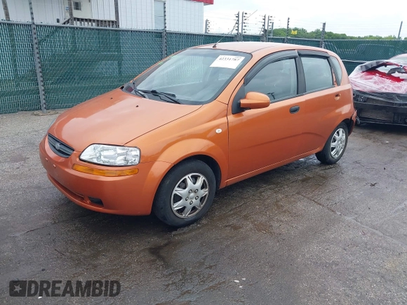 2006 Chevrolet Aveo LS with VIN KL1TD66646B518732, listed as a IAAI auction lot 42331787 with 145,491 mi miles and . Bid and sale history available at DreamBid. Image 2.