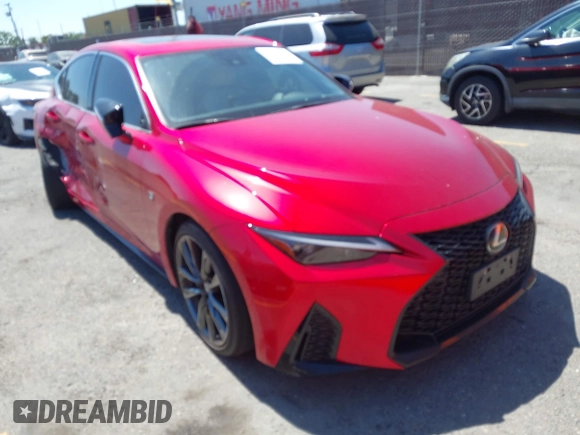 2021 Lexus IS 350 F Sport z VIN JTHGZ1B21M5047800, wystawiony jako IAAI lot #42618974 z przebiegiem 34 815 mil mil oraz . Historia ofert i sprzedaży dostępna na DreamBid. Obrazek 1.