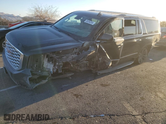 2020 GMC Yukon XL Denali with VIN 1GKS2HKJ8LR203469, listed as a Copart auction lot 89285255 with 0 mi miles and Salvage Title. Bid and sale history available at carsss.com. Image 1.