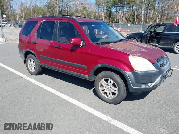 2002 Honda CR-V EX with VIN JHLRD78802C059259, listed as a IAAI auction lot 42011003 with 162,092 mi miles. Bid and sale history available at carsss.com. Image 1.